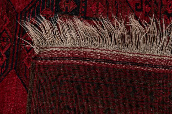 8' 2 x 10' 10 Hand Knotted Afghan Akhche Oriental Wool Rug