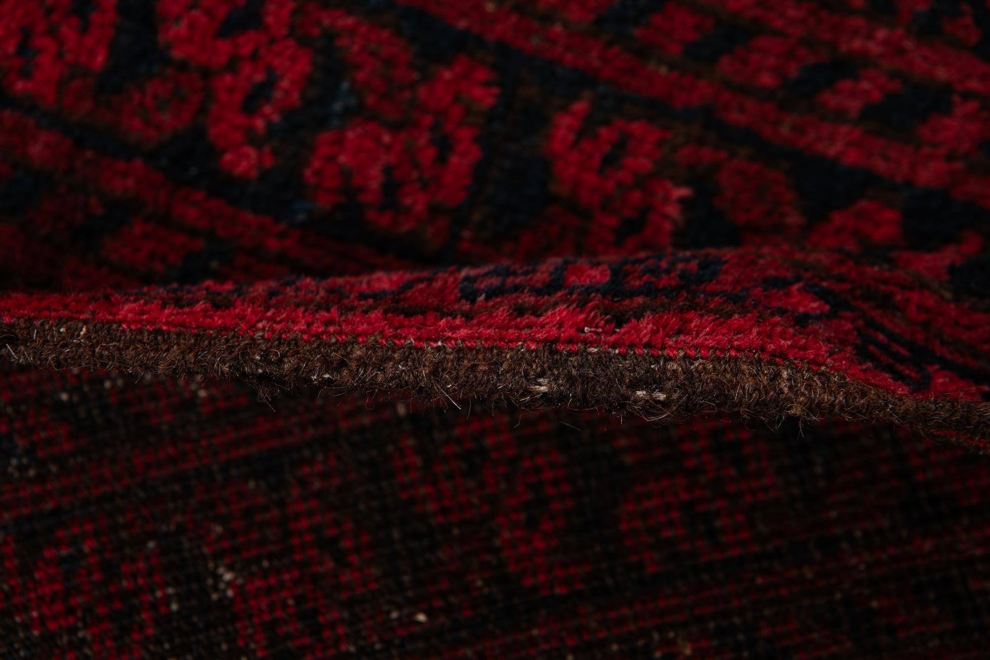 8' 2 x 10' 10 Hand Knotted Afghan Akhche Oriental Wool Rug