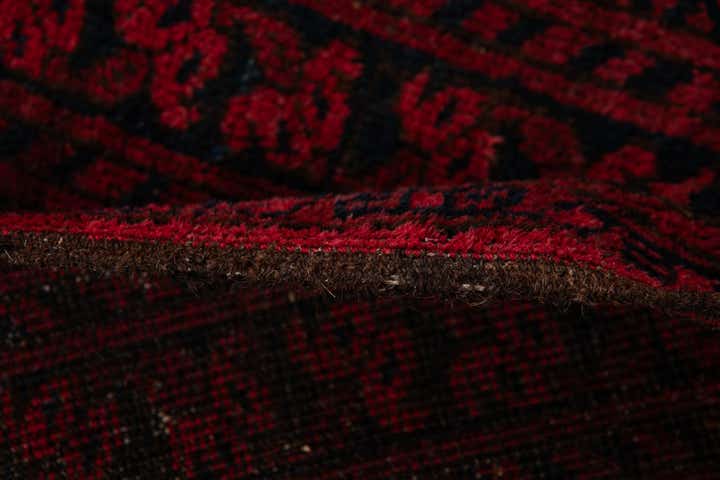 8' 2 x 10' 10 Hand Knotted Afghan Akhche Oriental Wool Rug