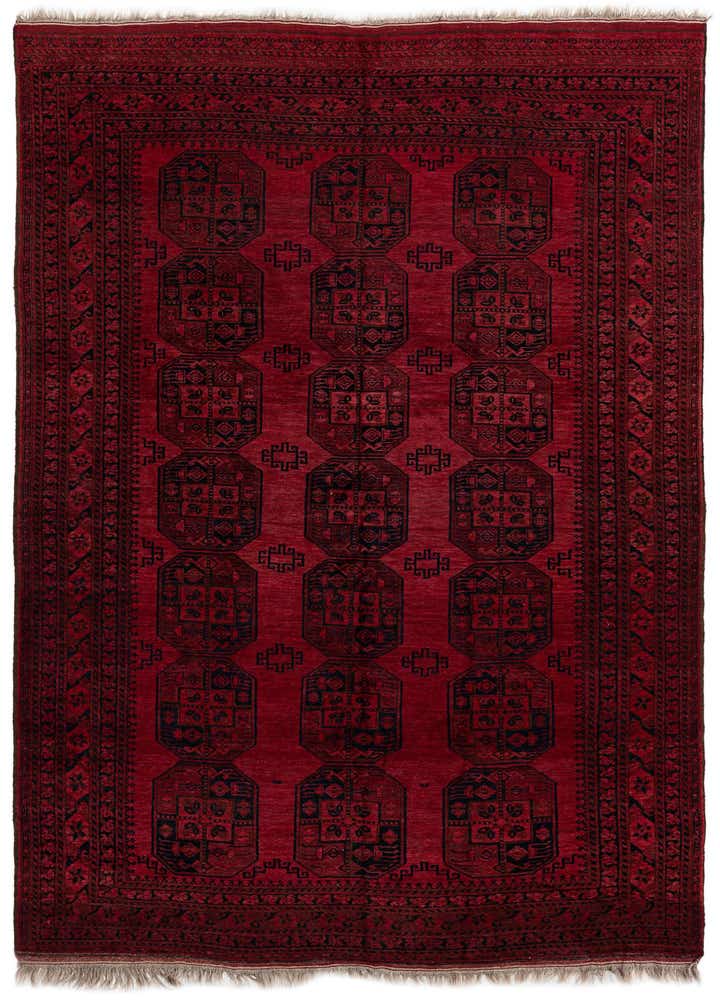 8' 2 x 10' 10 Hand Knotted Afghan Akhche Oriental Wool Rug