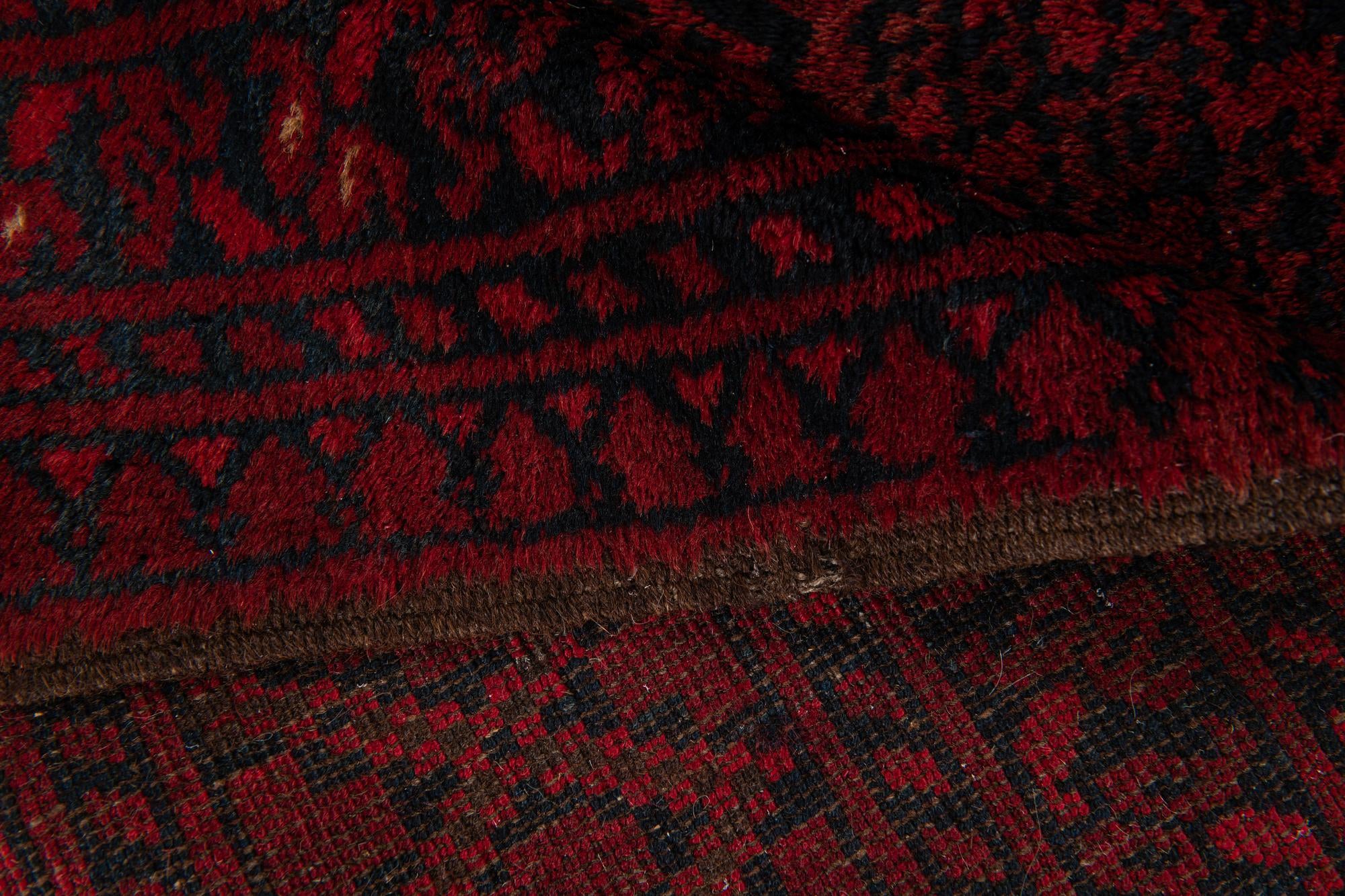 8' x 10' Hand Knotted Afghan Akhche Oriental Wool Rug