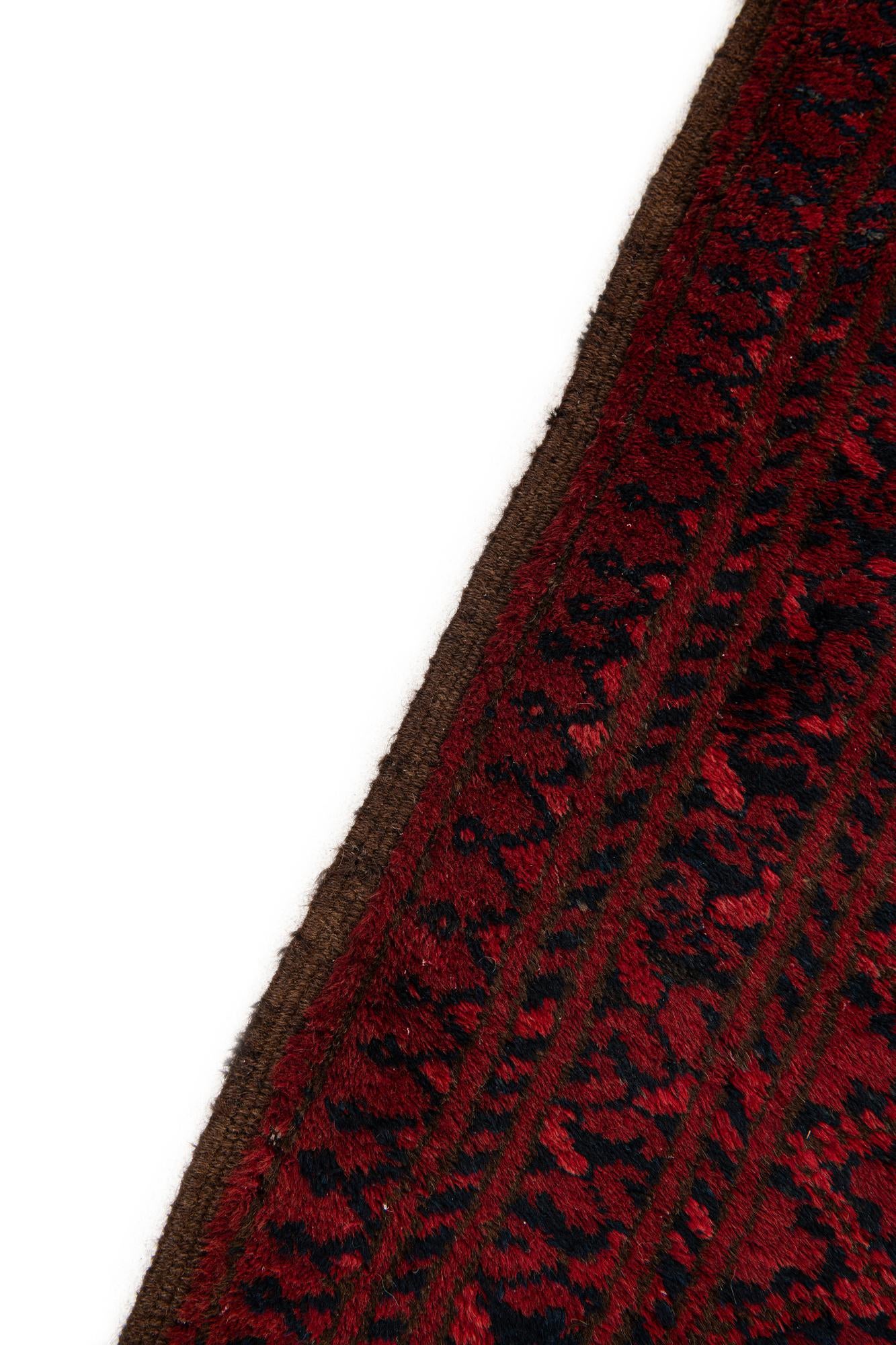 8' x 10' Hand Knotted Afghan Akhche Oriental Wool Rug