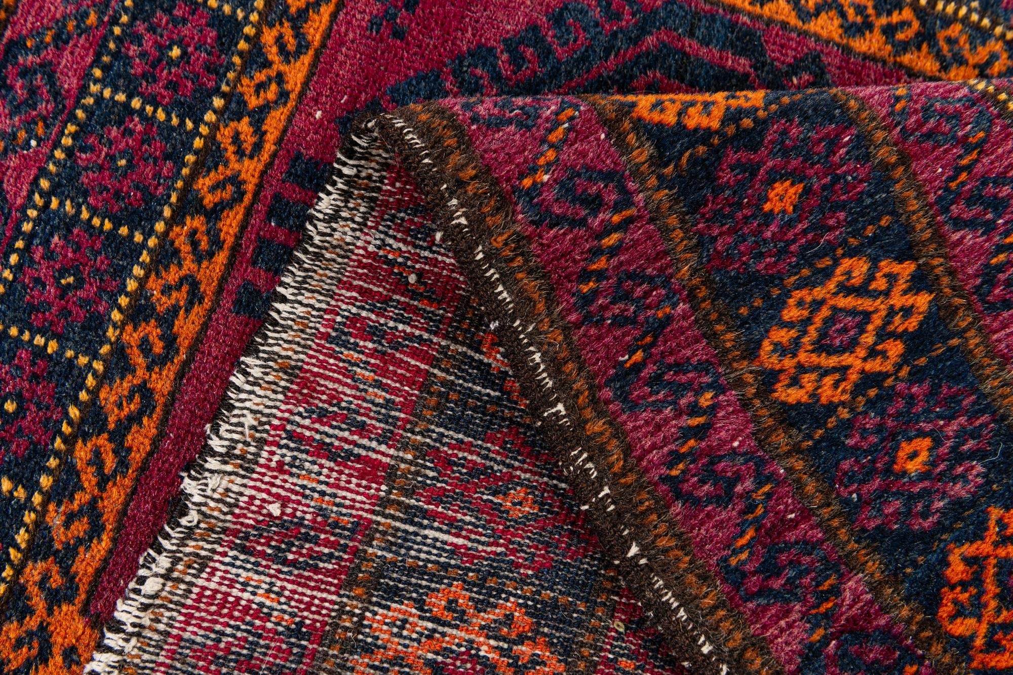 2' 9 x 4' 4 Hand Knotted Afghan Ersari Wool Rug