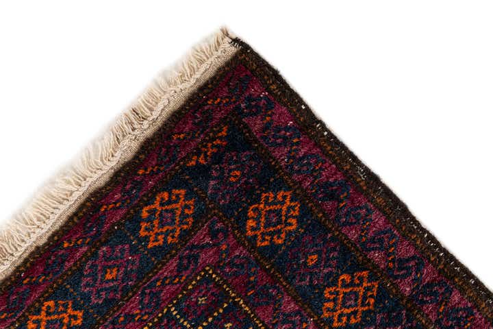2' 9 x 4' 4 Hand Knotted Afghan Ersari Wool Rug