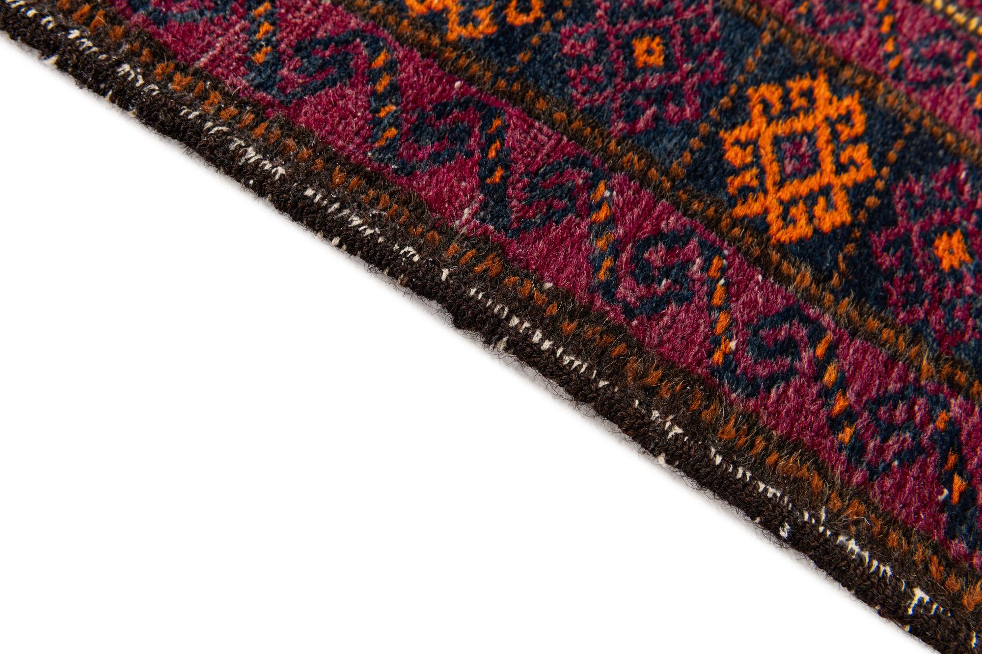 2' 9 x 4' 4 Hand Knotted Afghan Ersari Wool Rug
