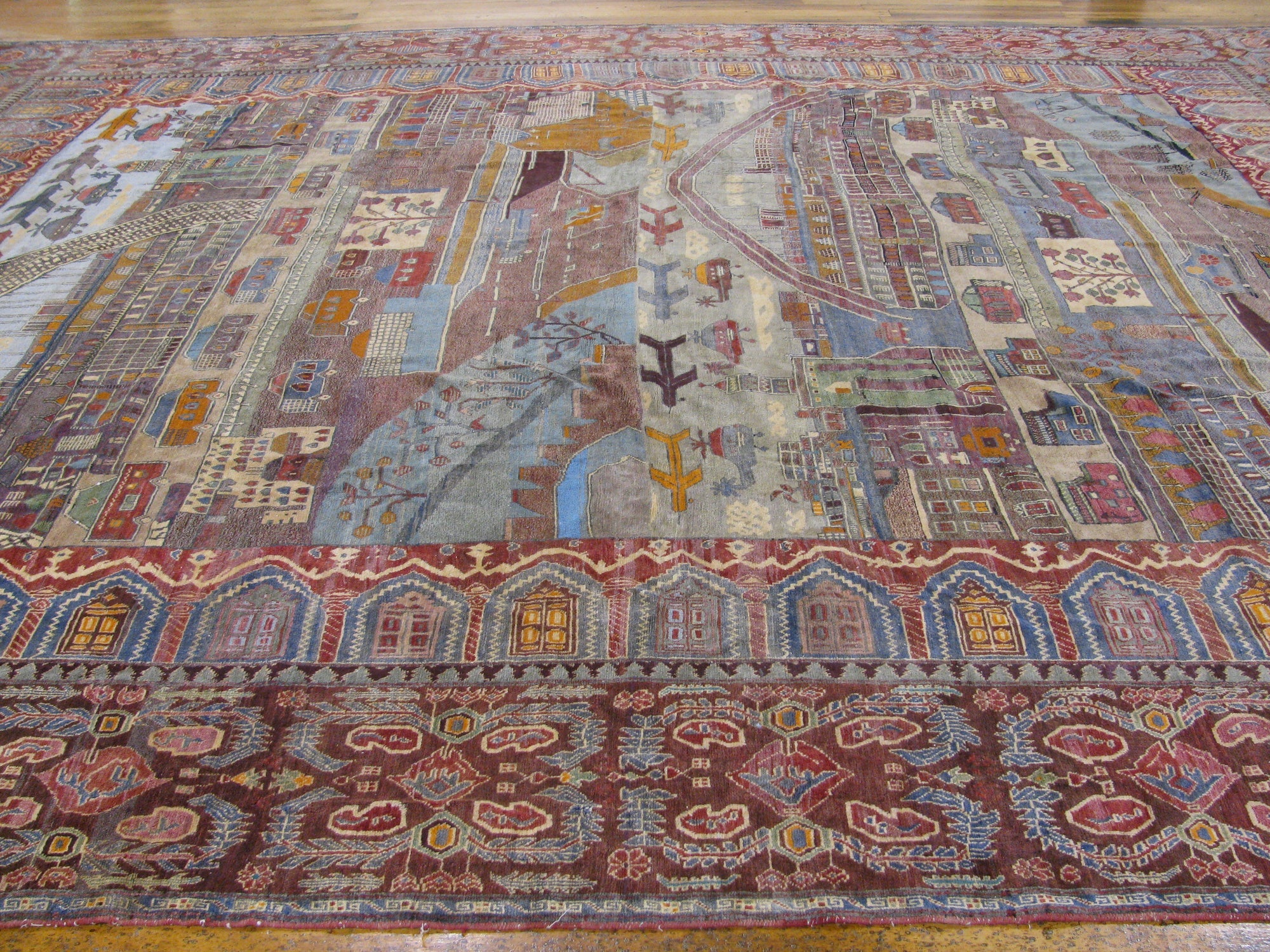 Detail image 25 of 36: 12' 10 x 18' 6 Hand Knotted Afghan Oriental Rug