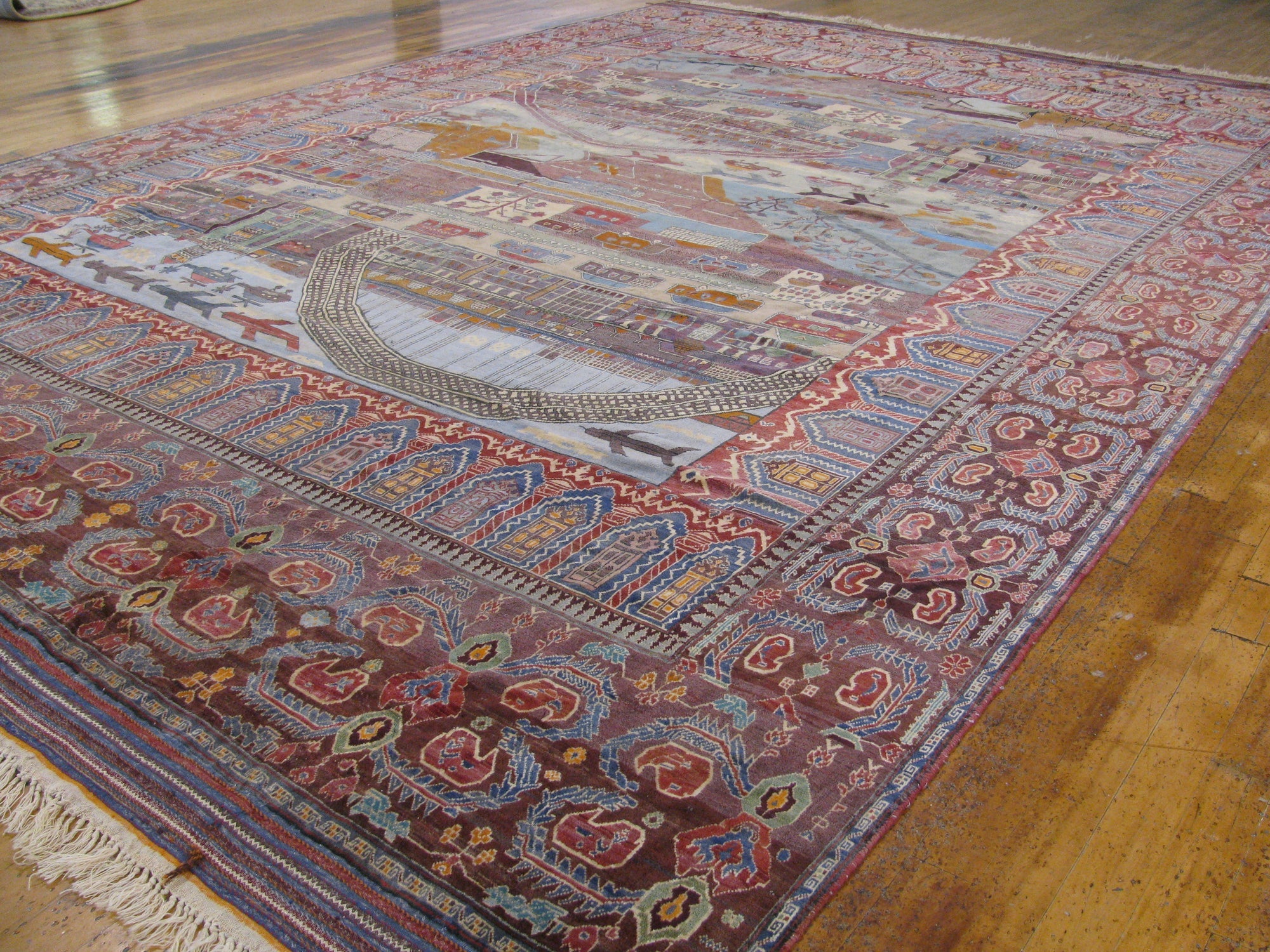 Detail image 6 of 36: 12' 10 x 18' 6 Hand Knotted Afghan Oriental Rug