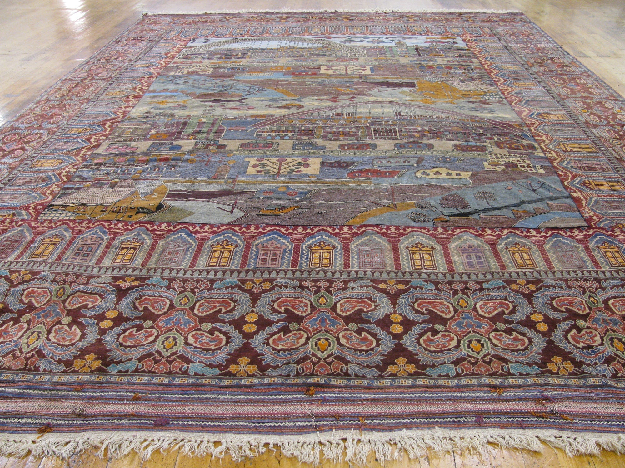 Detail image 8 of 36: 12' 10 x 18' 6 Hand Knotted Afghan Oriental Rug