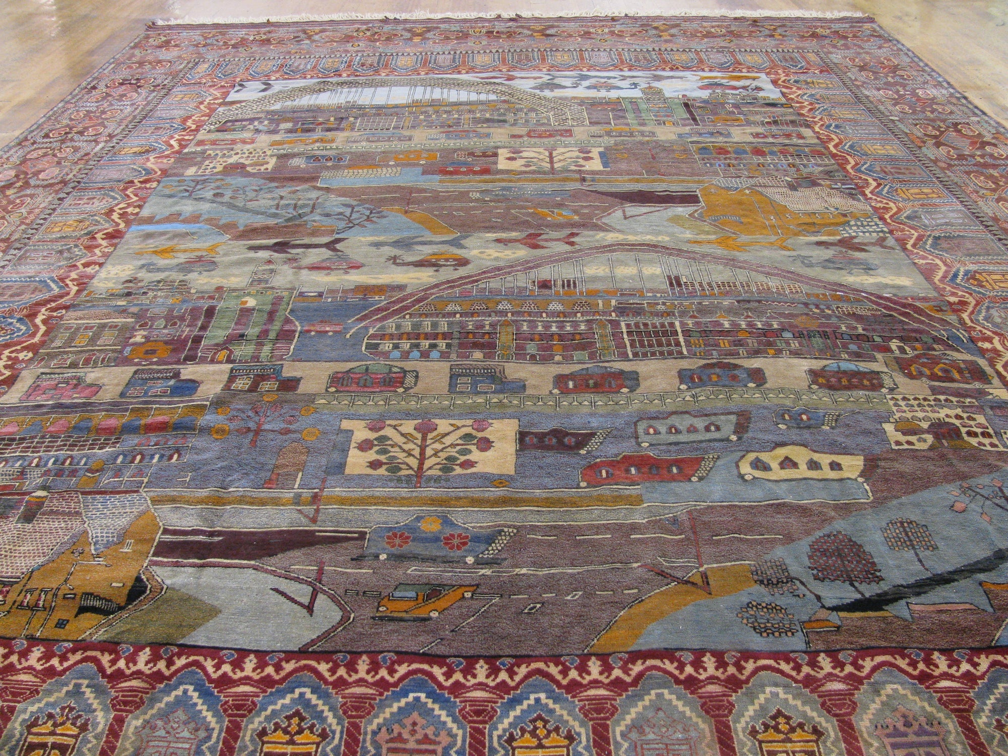 Detail image 9 of 36: 12' 10 x 18' 6 Hand Knotted Afghan Oriental Rug