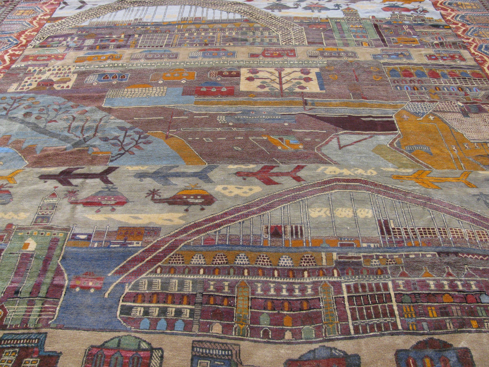 Detail image 11 of 36: 12' 10 x 18' 6 Hand Knotted Afghan Oriental Rug