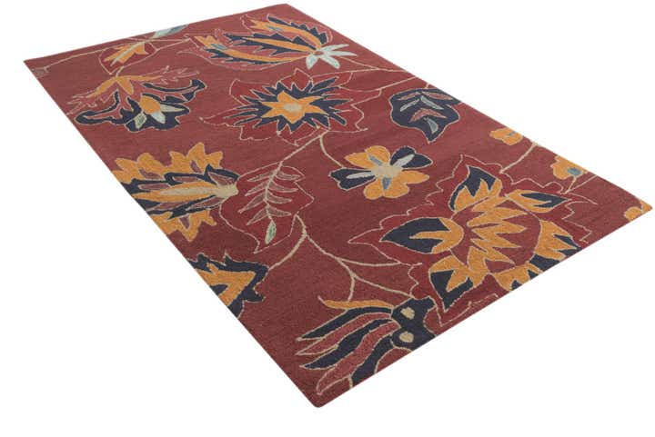 5' x 8' Agra Wool Rug