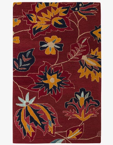 5' x 8' Agra Wool Rug