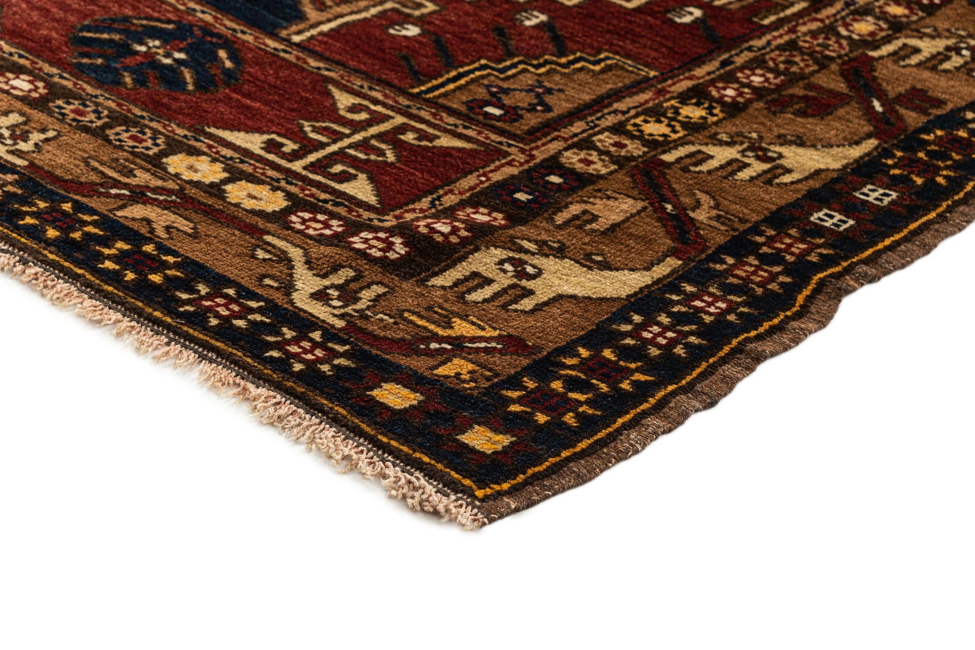 4' 5 x 7' 5 Hand Knotted Anatolian Oriental Wool Rug