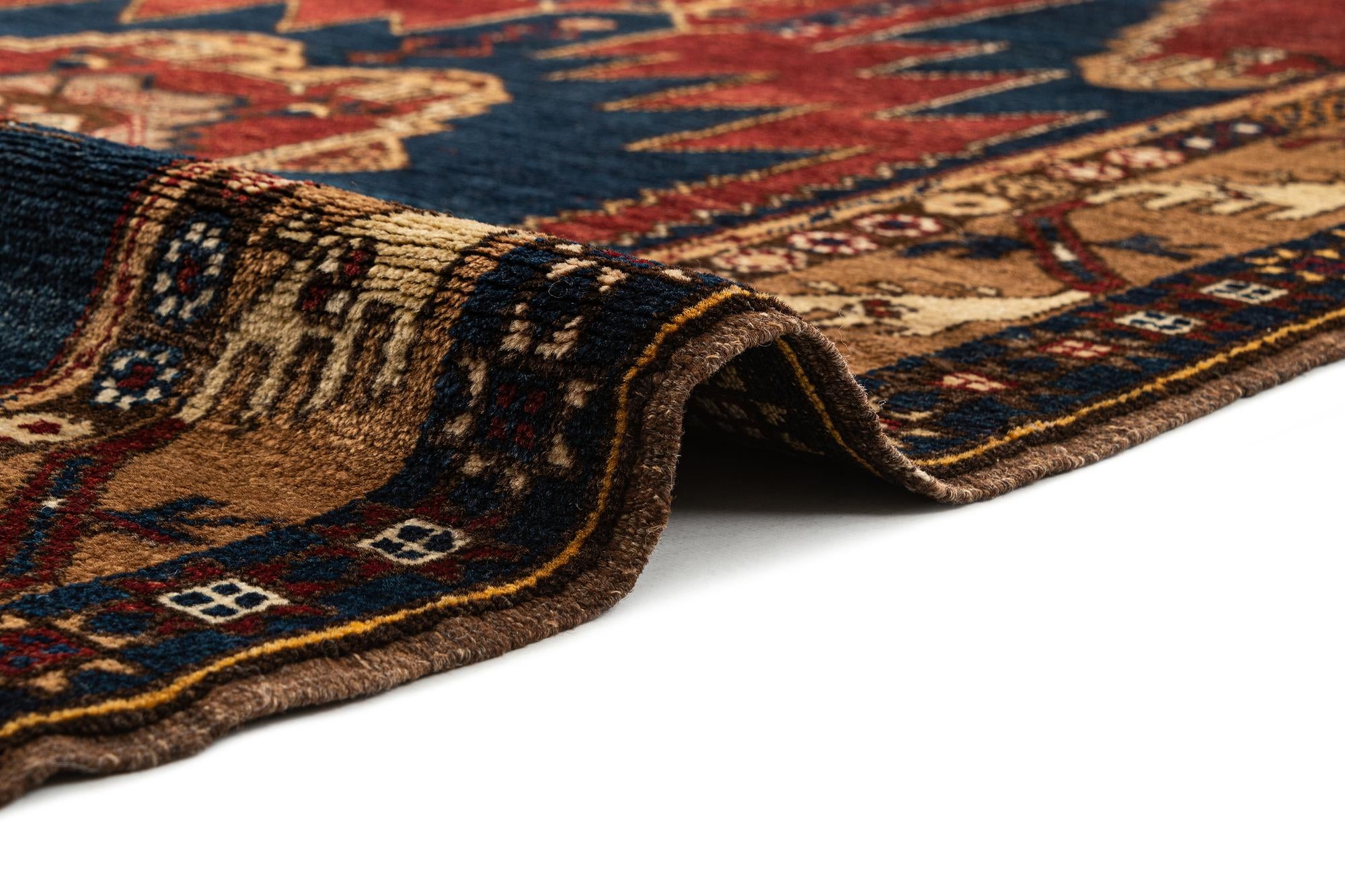 4' 5 x 7' 5 Hand Knotted Anatolian Oriental Wool Rug