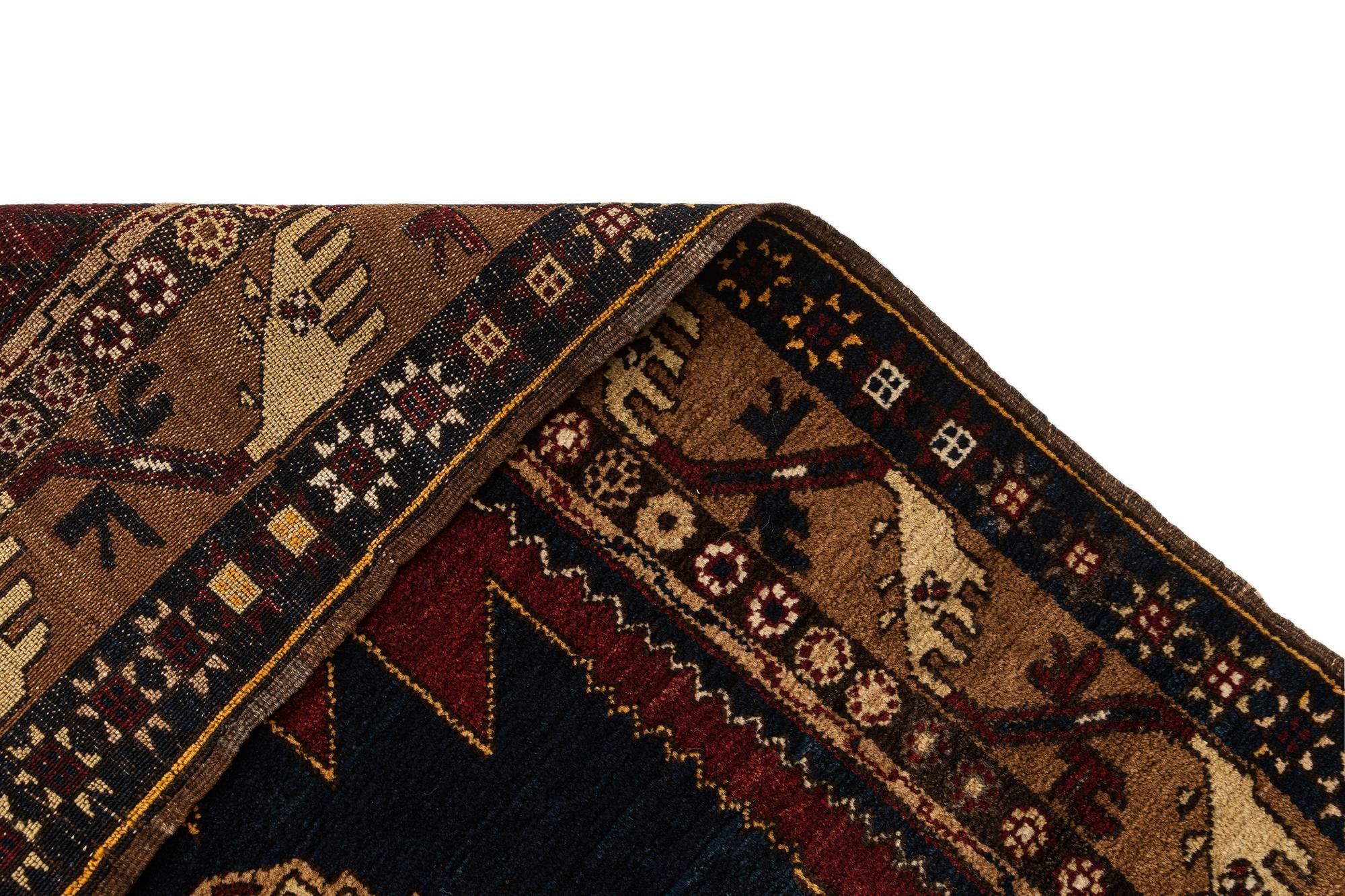 4' 5 x 7' 5 Hand Knotted Anatolian Oriental Wool Rug