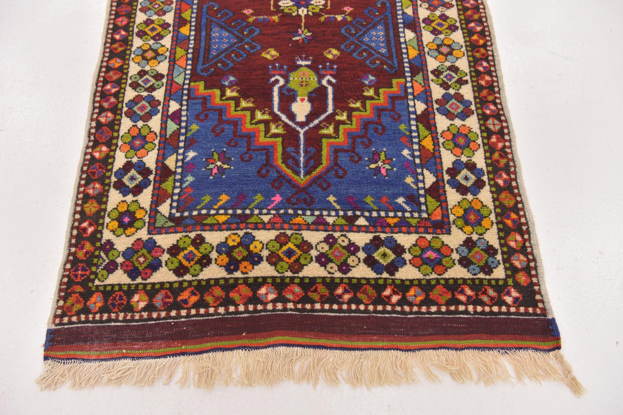 2' 9 x 5' Hand Knotted Anatolian Oriental Wool Rug