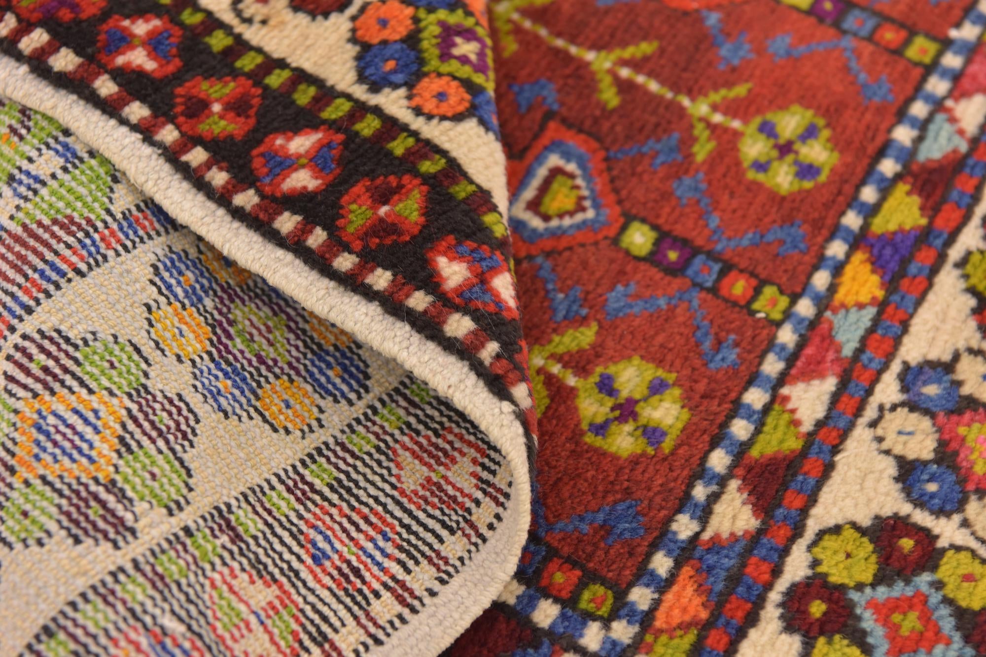 2' 9 x 5' Hand Knotted Anatolian Oriental Wool Rug