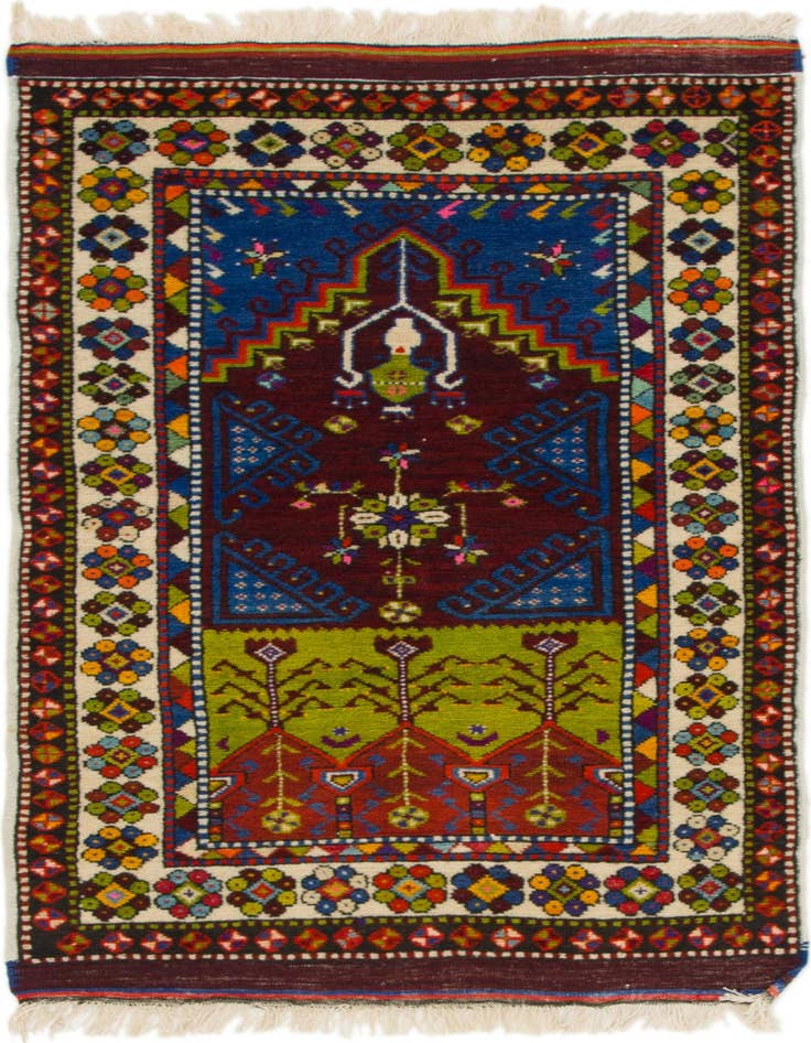 Detail image of 2' 9 x 5' Hand Knotted Anatolian Oriental Wool Rug
