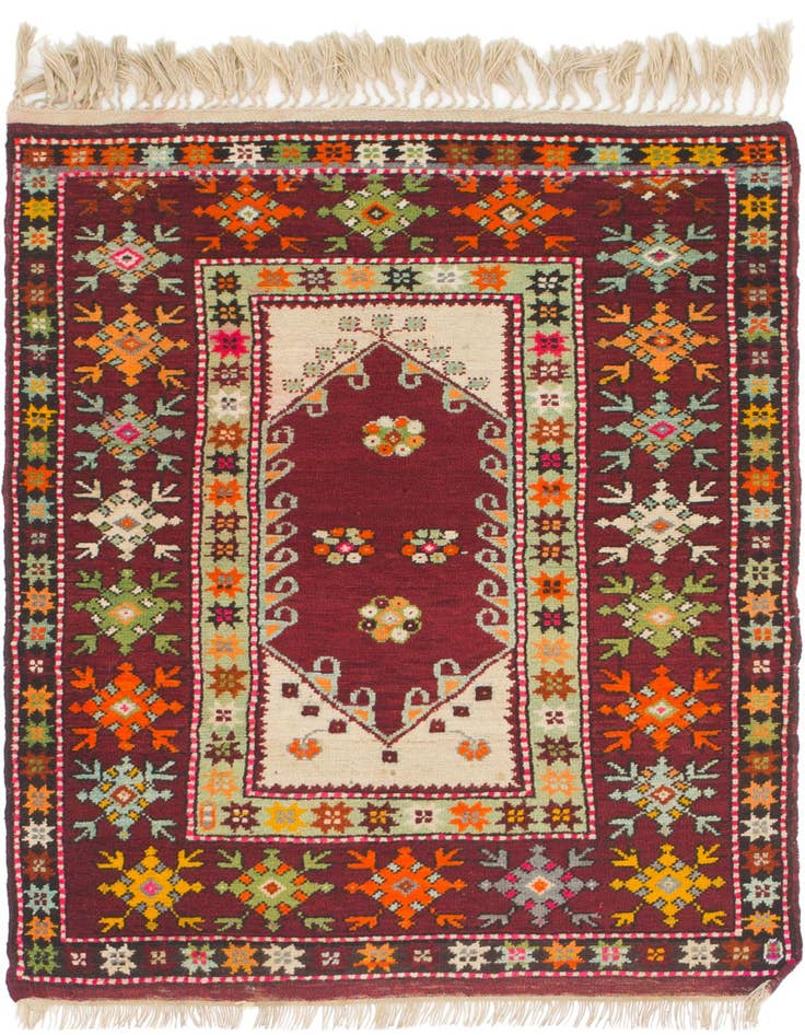 Detail image of 3' 8 x 5' 4 Hand Knotted Anatolian Oriental Wool Rug