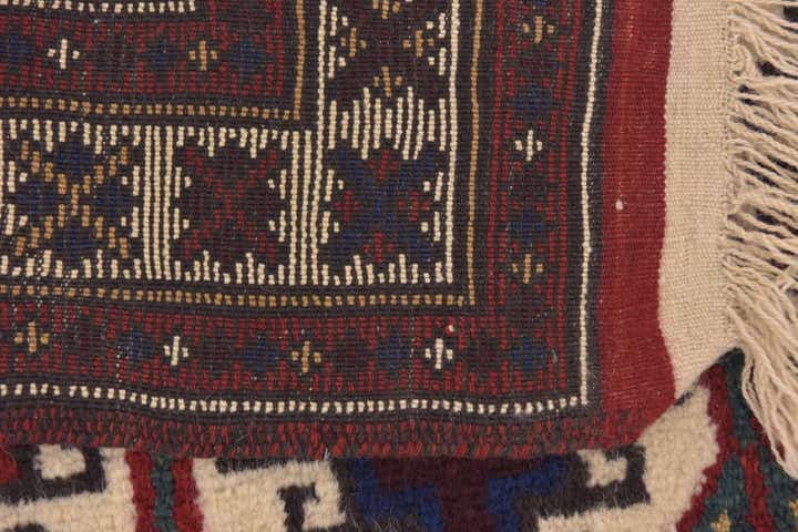 3' 4 x 4' 4 Hand Knotted Anatolian Oriental Wool Rug