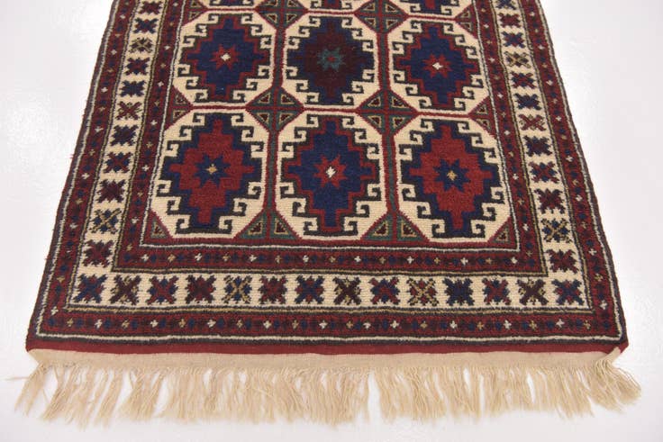 Detail image of 3' 4 x 4' 4 Hand Knotted Anatolian Oriental Wool Rug
