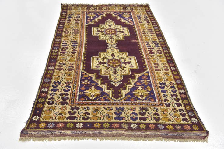 Detail image of 4' x 7' Hand Knotted Anatolian Oriental Wool Rug