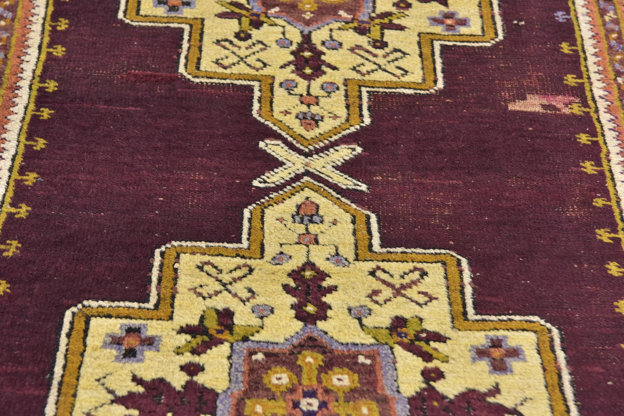 4' x 7' Hand Knotted Anatolian Oriental Wool Rug