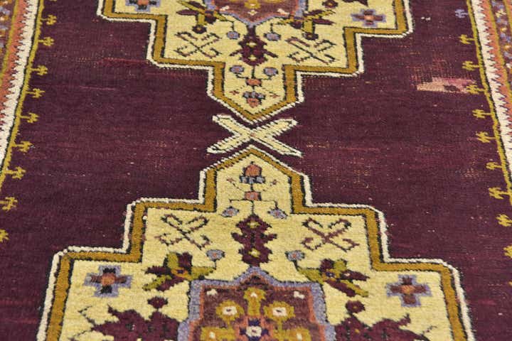 4' x 7' Hand Knotted Anatolian Oriental Wool Rug