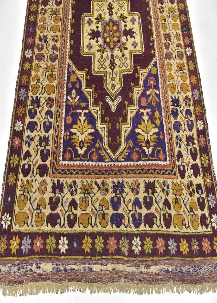4' x 7' Hand Knotted Anatolian Oriental Wool Rug