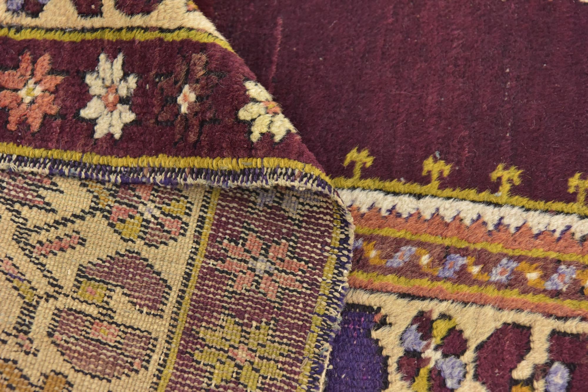 4' x 7' Hand Knotted Anatolian Oriental Wool Rug