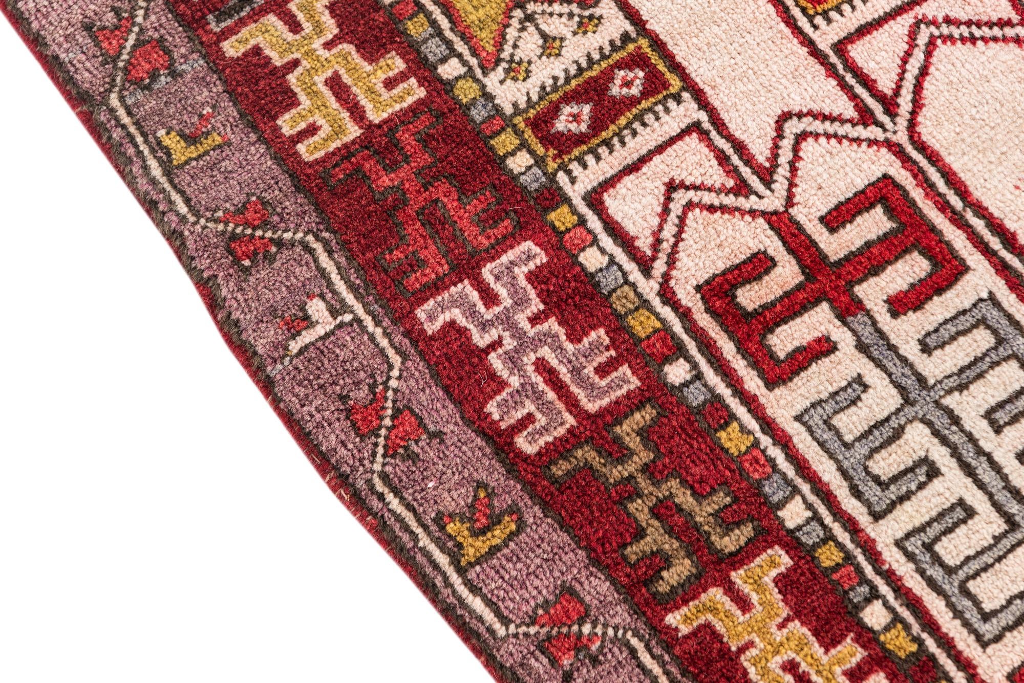 4' 1 x 6' 5 Hand Knotted Anatolian Wool Rug