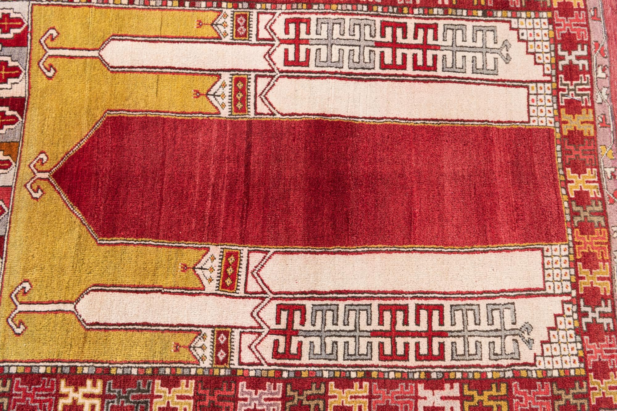 4' 1 x 6' 5 Hand Knotted Anatolian Wool Rug