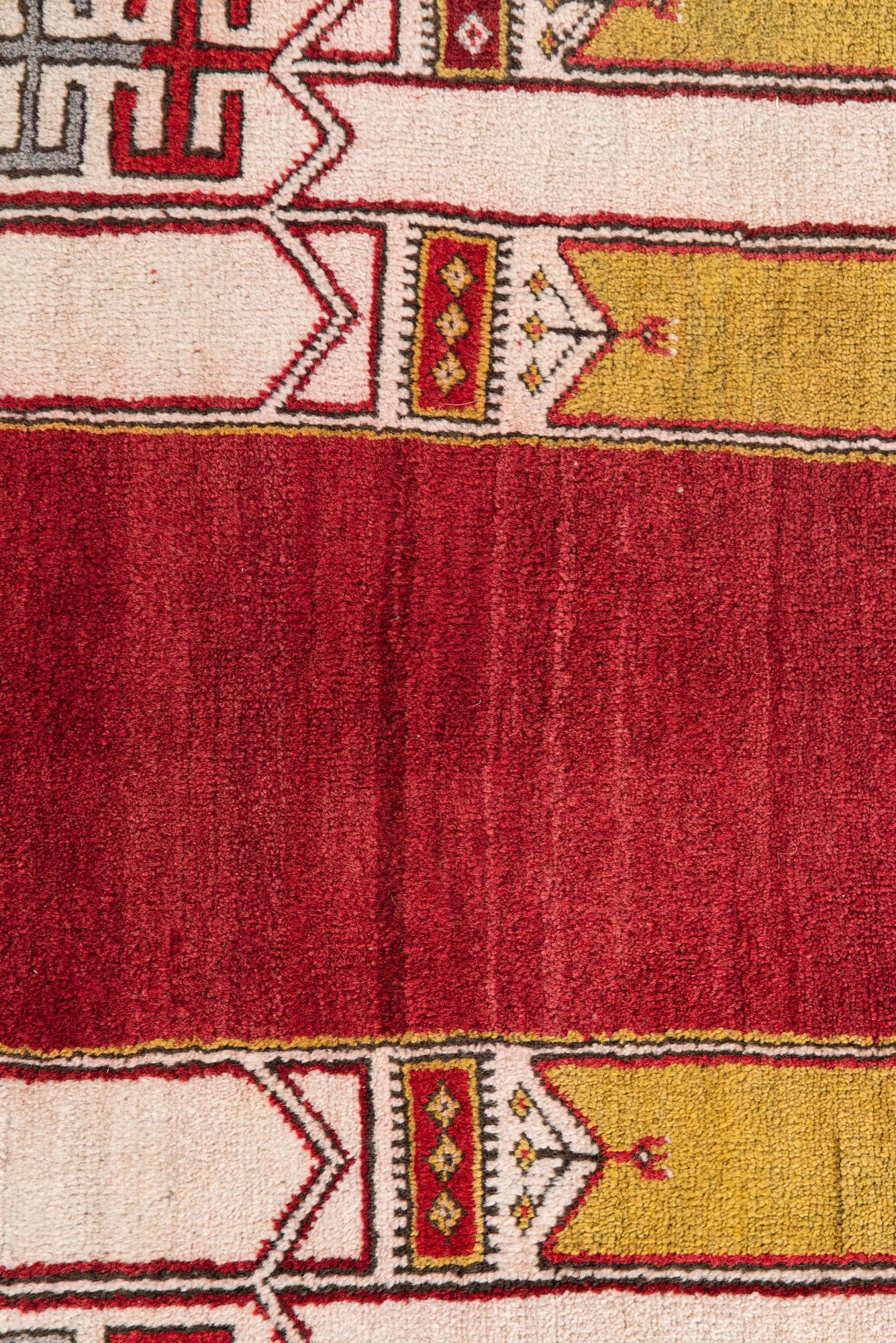 4' 1 x 6' 5 Hand Knotted Anatolian Wool Rug