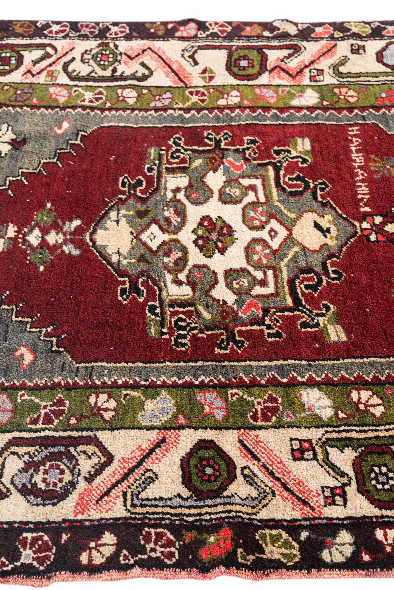 4' 1 x 5' 2 Hand Knotted Anatolian Wool Rug