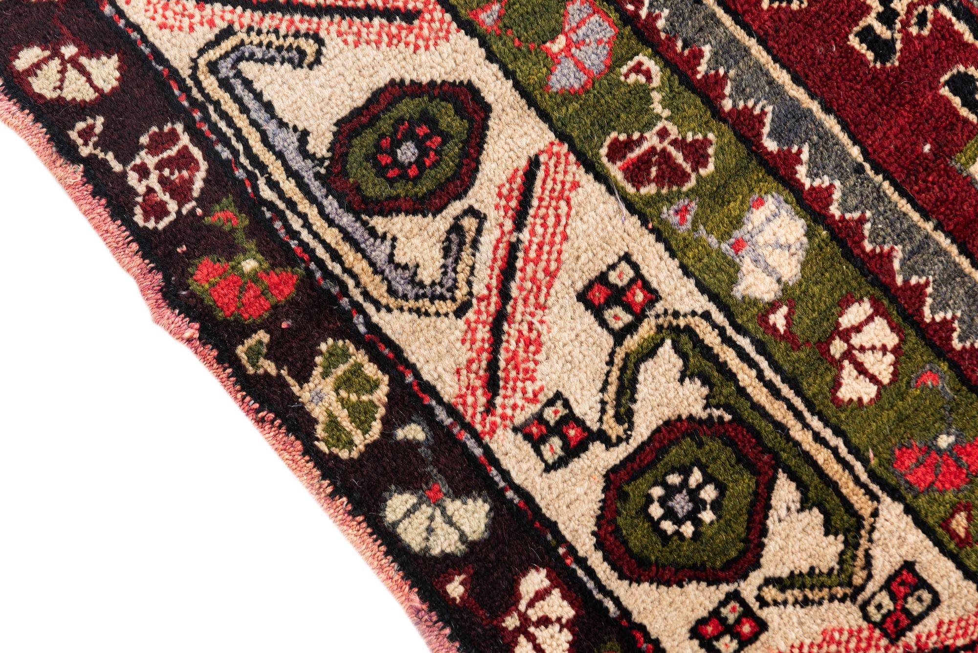 4' 1 x 5' 2 Hand Knotted Anatolian Wool Rug