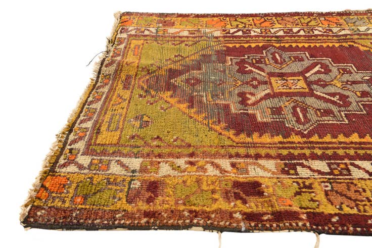 Detail image of 2' 7 x 4' Hand Knotted Anatolian Oriental Wool Rug