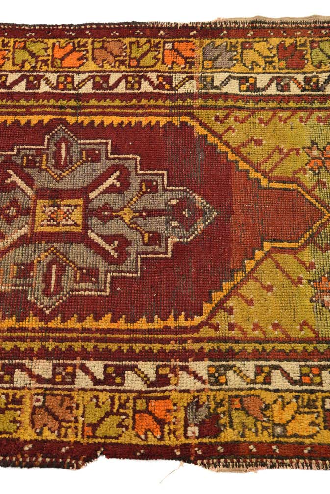 2' 7 x 4' Hand Knotted Anatolian Oriental Wool Rug
