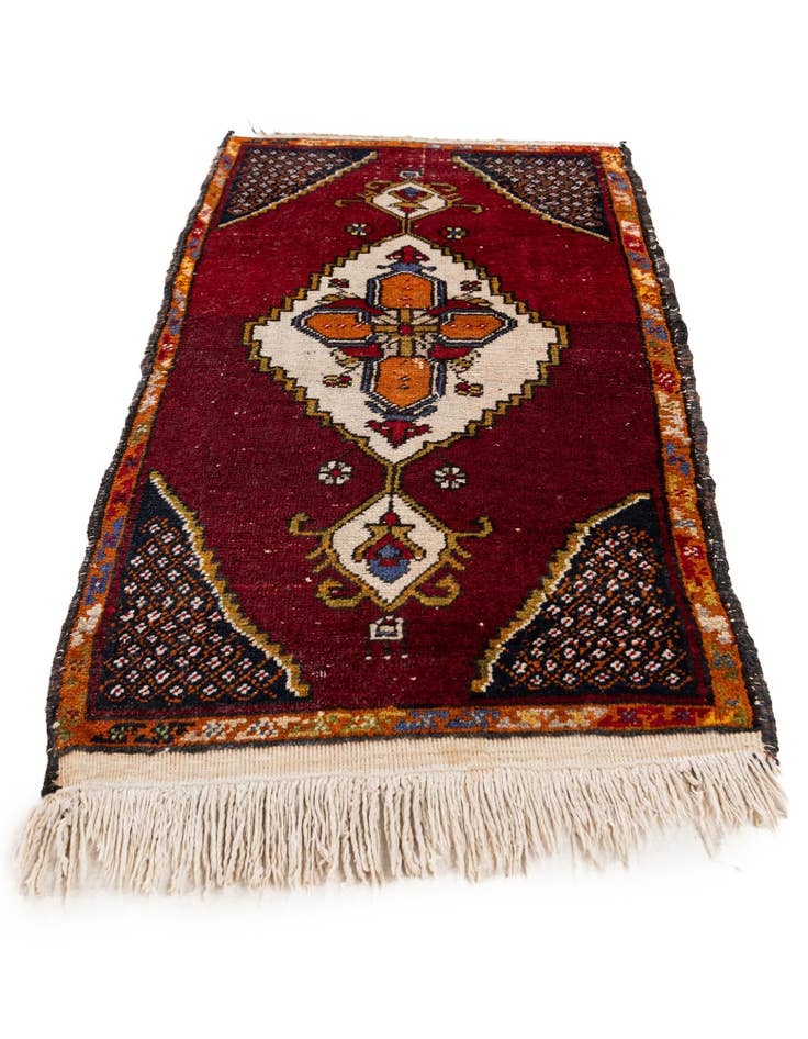 Detail image of 1' 9 x 3' 4  Hand Knotted Anatolian Wool Rug