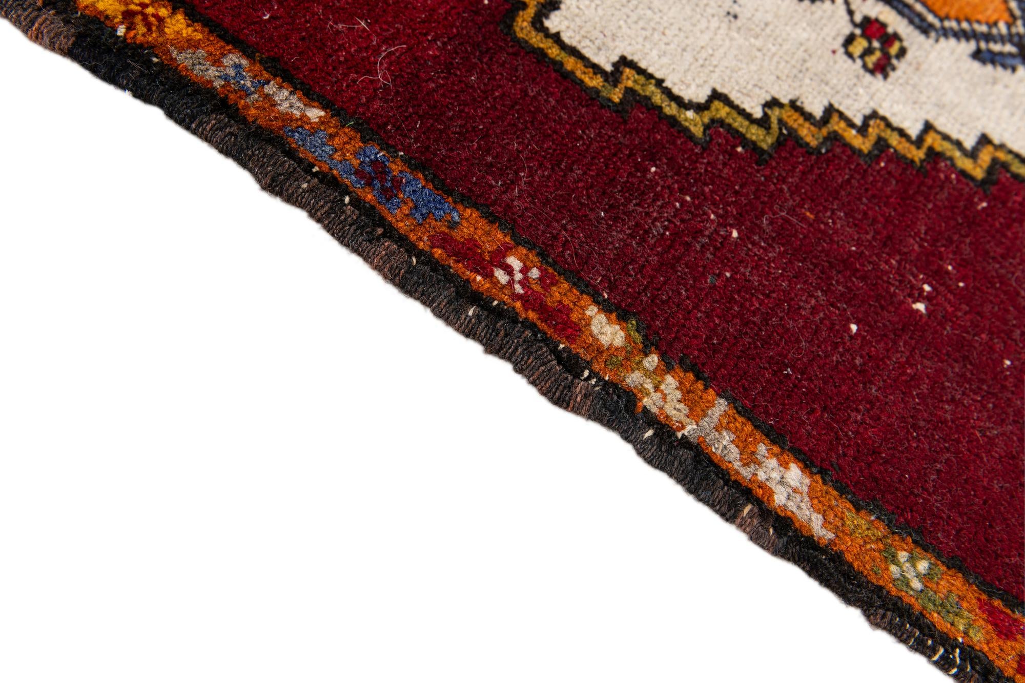 1' 9 x 3' 4 Hand Knotted Anatolian Wool Rug