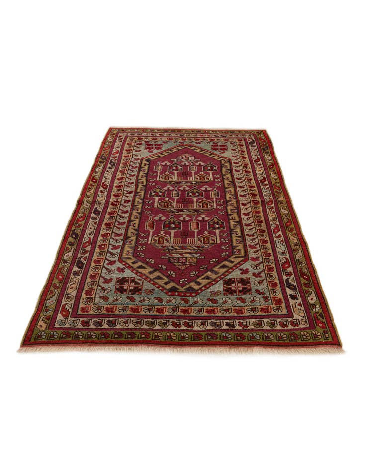 Detail image of 3' 6 x 5' 4 Hand Knotted Anatolian Oriental Wool Rug