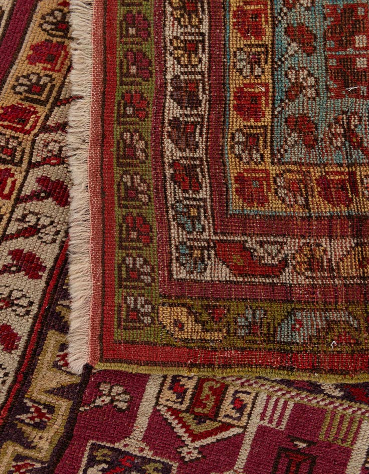 Detail image of 3' 6 x 5' 4 Hand Knotted Anatolian Oriental Wool Rug