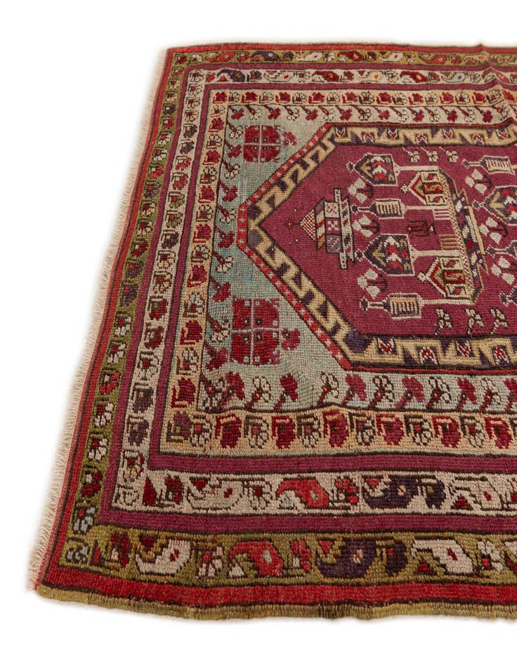 Detail image of 3' 6 x 5' 4 Hand Knotted Anatolian Oriental Wool Rug