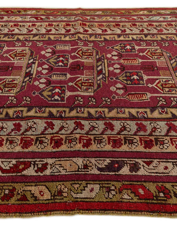 Detail image of 3' 6 x 5' 4 Hand Knotted Anatolian Oriental Wool Rug