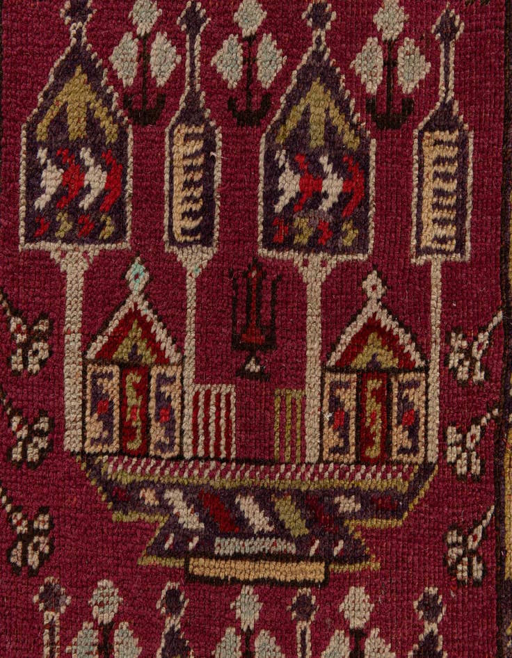 Detail image of 3' 6 x 5' 4 Hand Knotted Anatolian Oriental Wool Rug