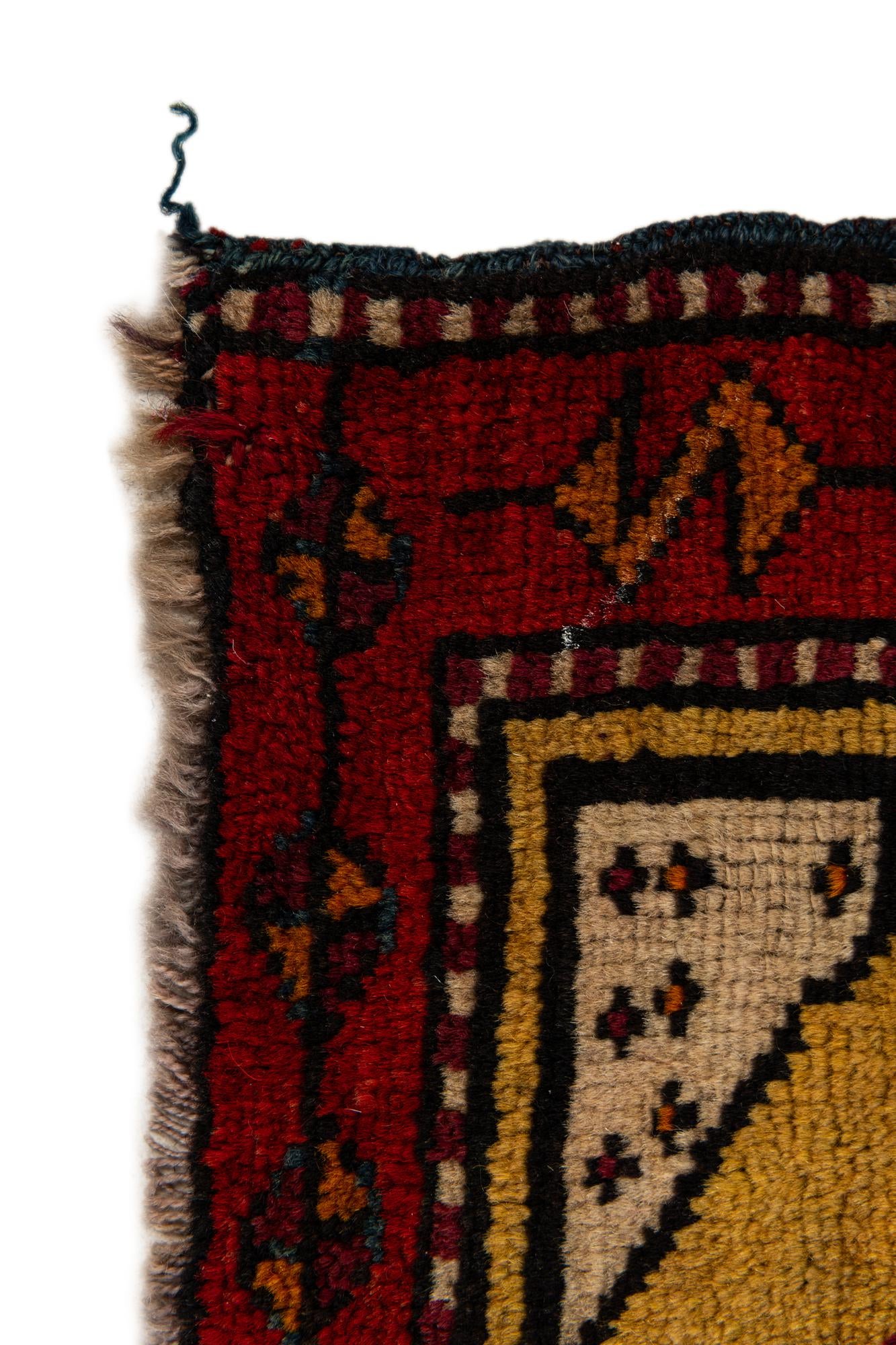 55cm x 95cm anudado a mano Anatolian Alfombra Lana