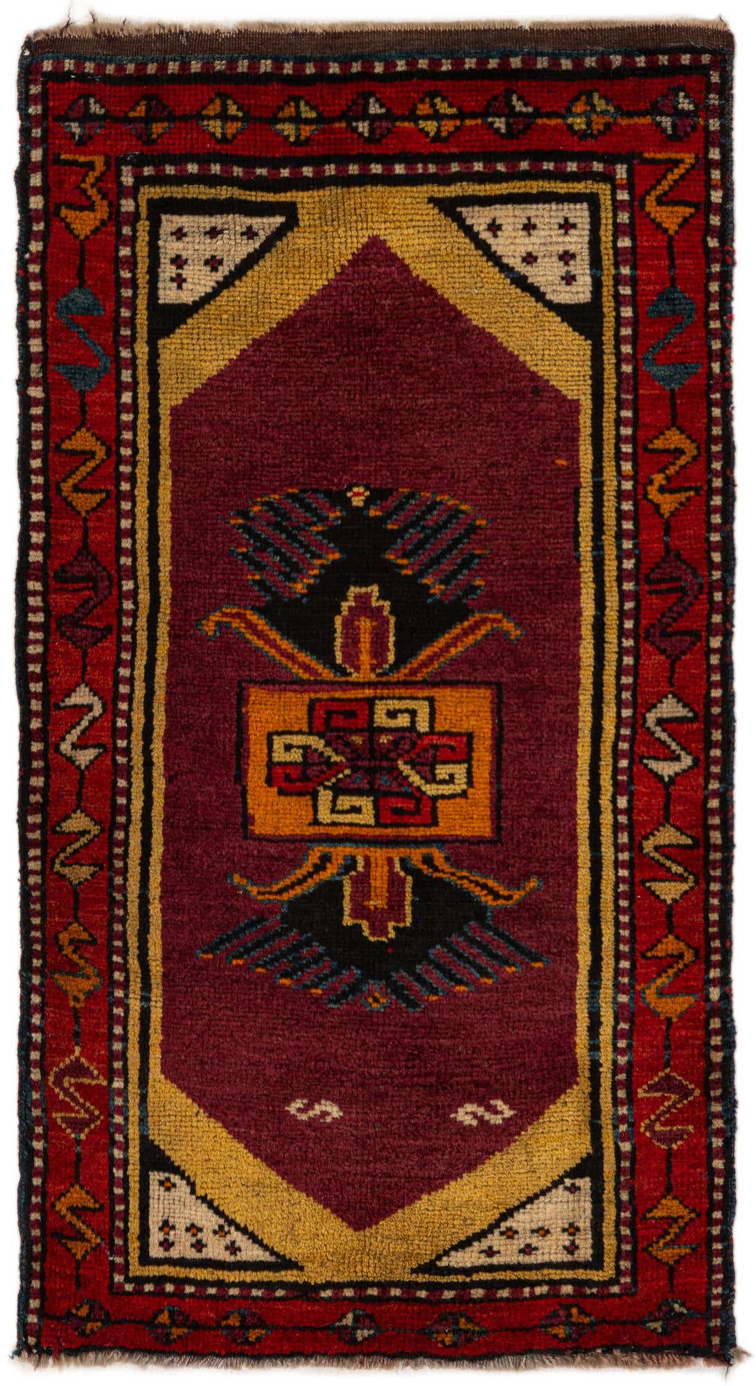 1' 9 x 3' 1 Hand Knotted Anatolian Wool Rug