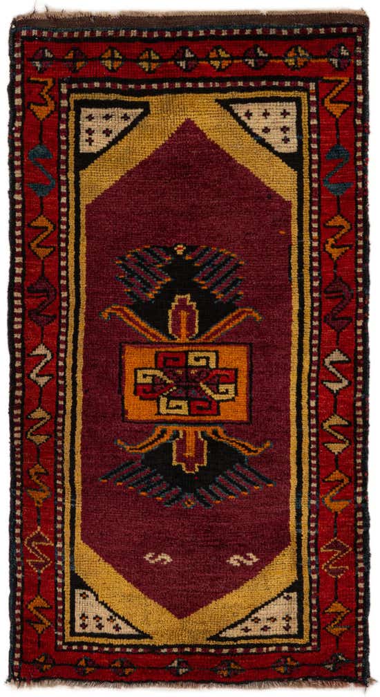 1' 9 x 3' 1 Hand Knotted Anatolian Wool Rug