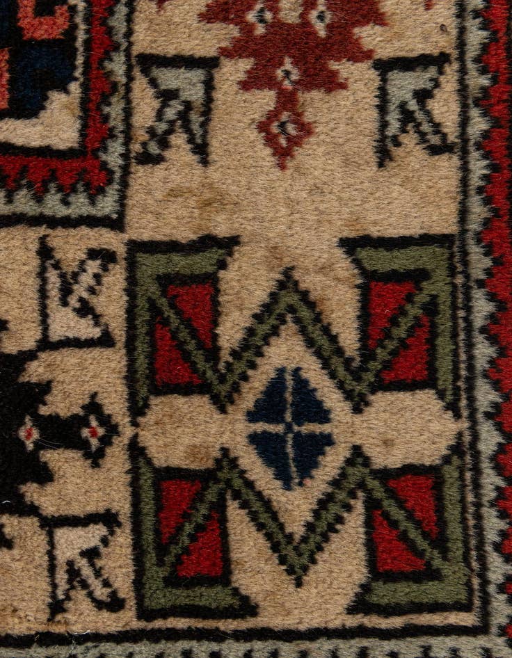 Detail image of 4' 2 x 6' 11  Hand Knotted Anatolian Oriental Wool Rug