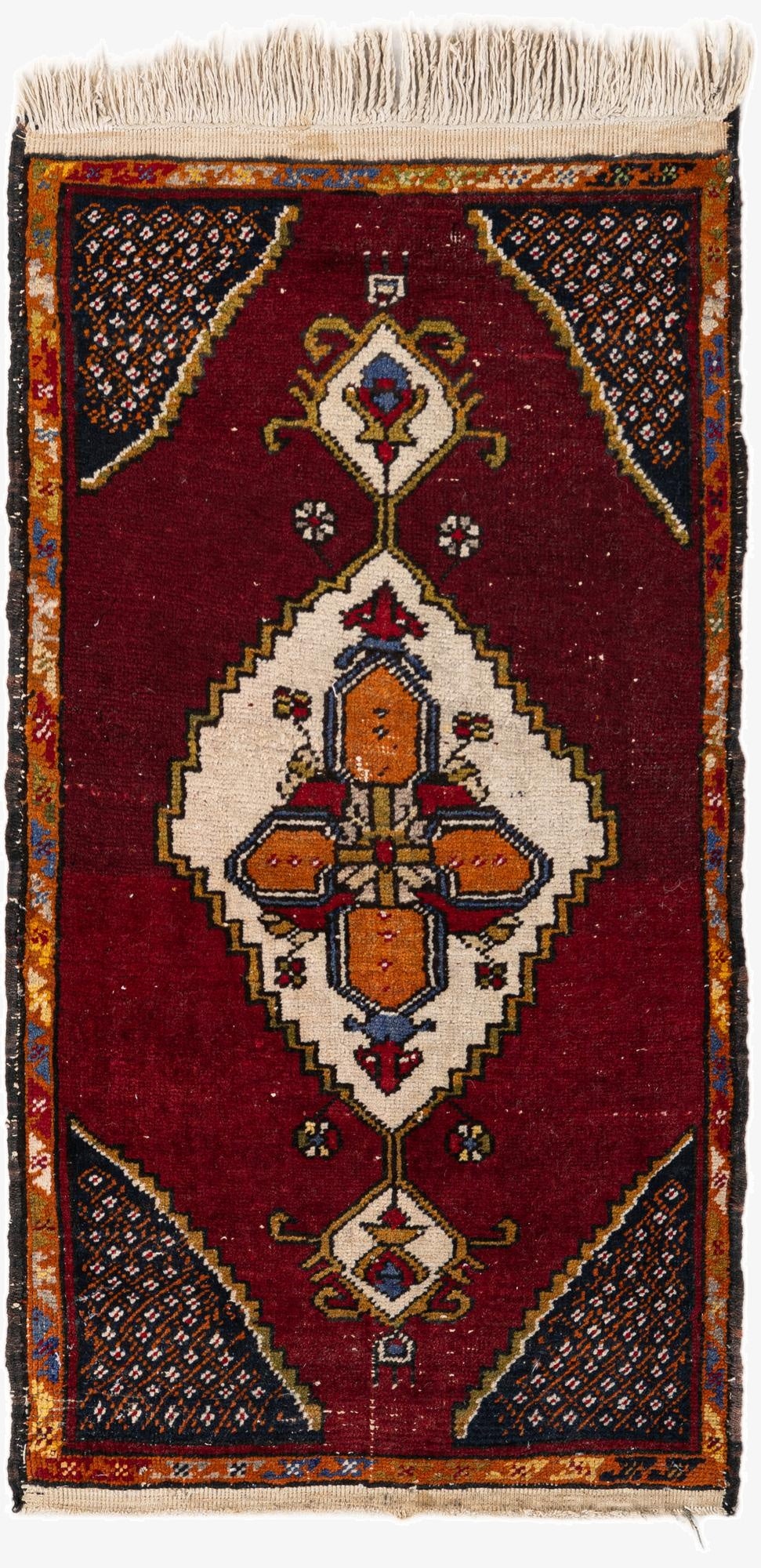 1' 9 x 3' 4  Hand Knotted Anatolian Wool Rug
