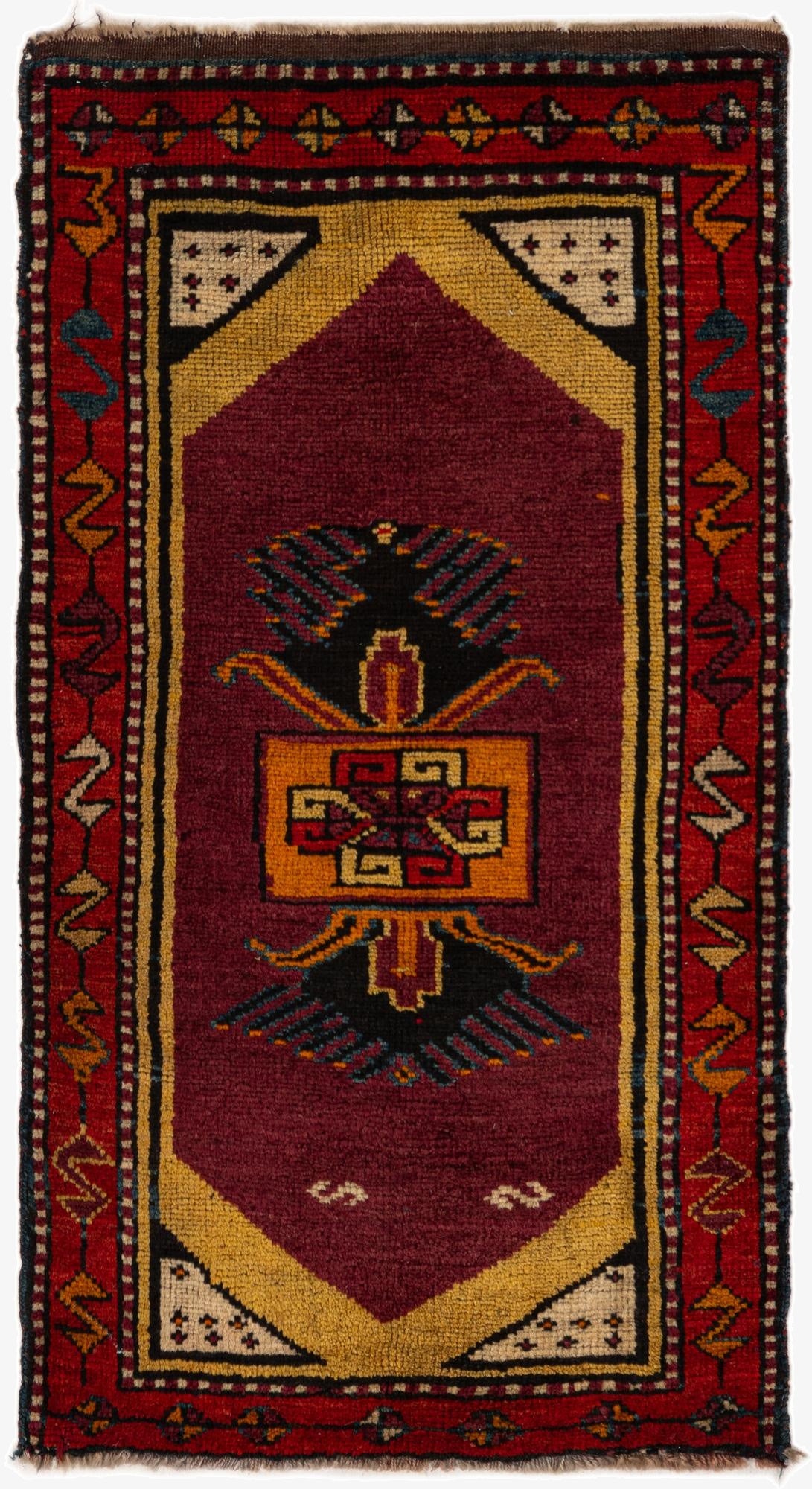 1' 9 x 3' 1  Hand Knotted Anatolian Wool Rug